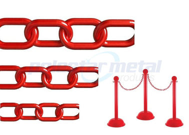 ISO 거리를 위한 승인되는 장식적인 경량 빨간 플라스틱 안전 사슬
