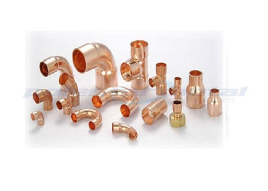 Custom 1/2" - 24" Copper Tube Fittings 45 Degree Copper Pipe Elbow For Refrigerator