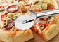 케이크와 피자 치즈는 피자 칼 절단기/스테인리스 부엌 공구를 선회합니다